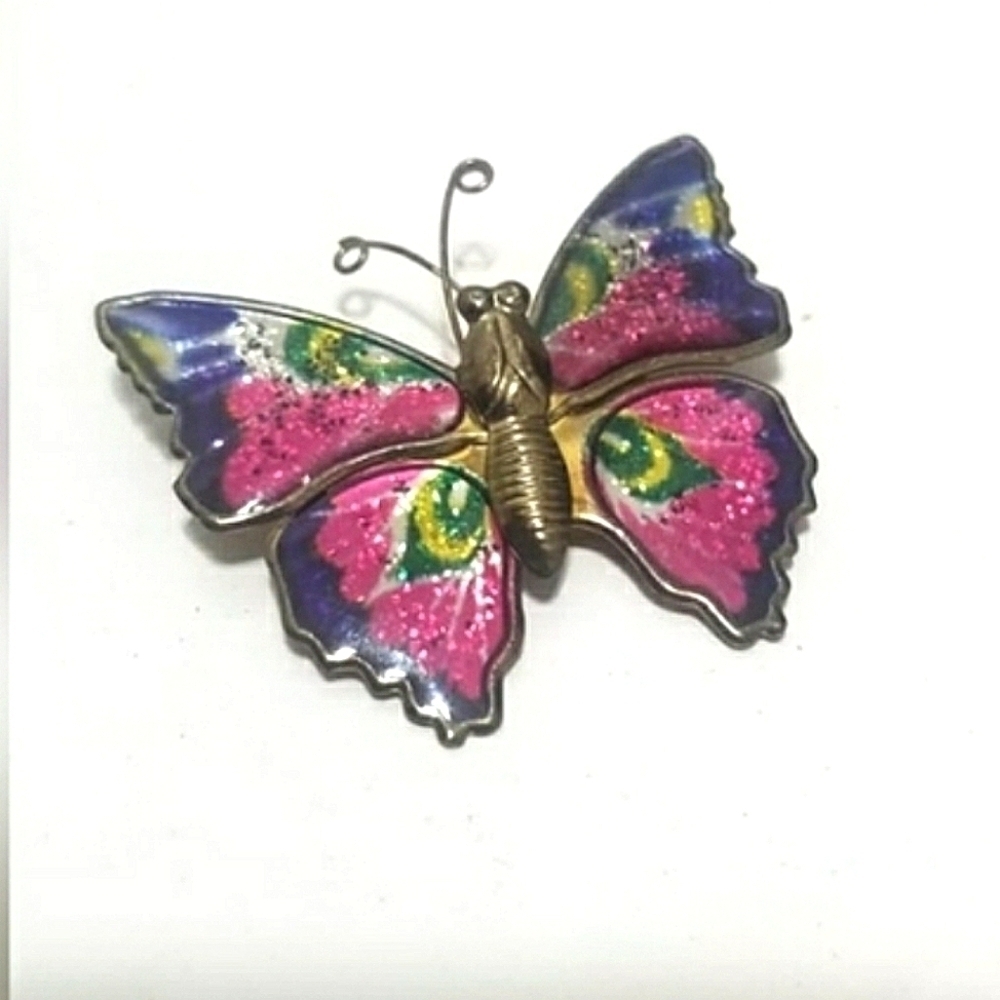 Elegant Jewelry Multi Color Butterfly Pin for Women. 🌴